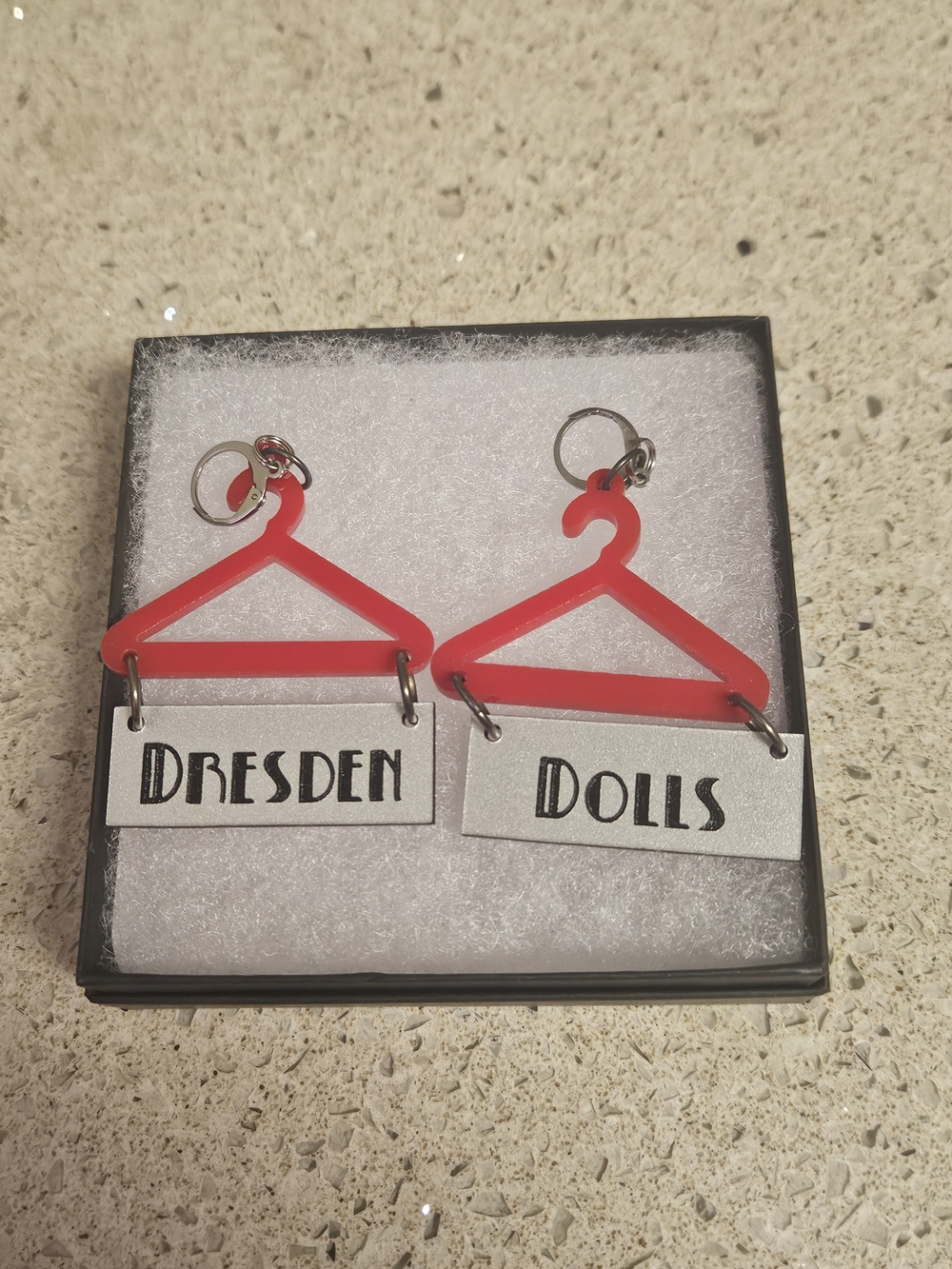 Red Hanger Dresden Dolls Earrings